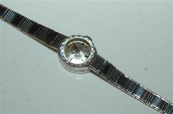 Ladies Rotary 9ct white gold cocktail watch, in Rotary case(-)